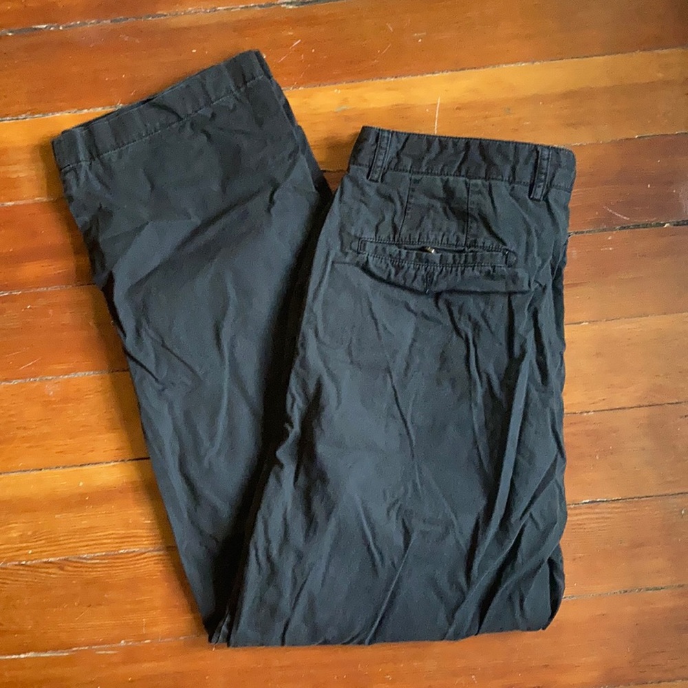 Black khaki pants
